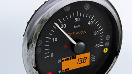 Das Centrobase 400 ist ein multifunktionales, CAN-kompatibles Zeigerinstrument mit segmentierter LCD-Anzeige.
